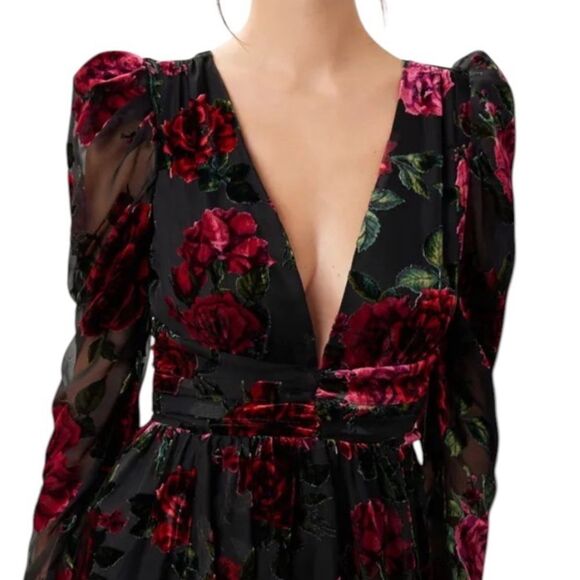 Rachel Parcell Burnout Velvet Dress Size 0 - Picture 5 of 10